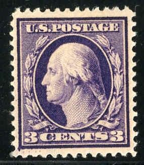 US 376 Washington / Franklin XF - Sup Hinged, Deep Rich Color