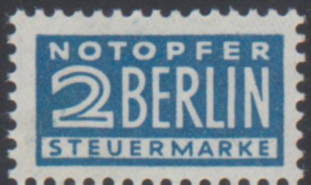 German Allied Occupation - Compulsory Tax Stamps Mi 84 NH - Very Slightly Disturbed Gum