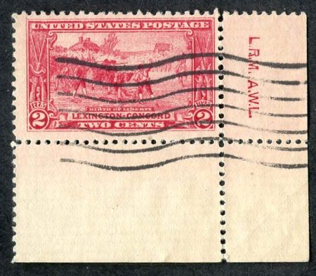 US 618 Used Engravers Initials LR