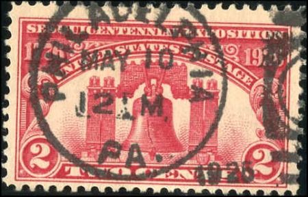 US 627 Stamp with first day cancel