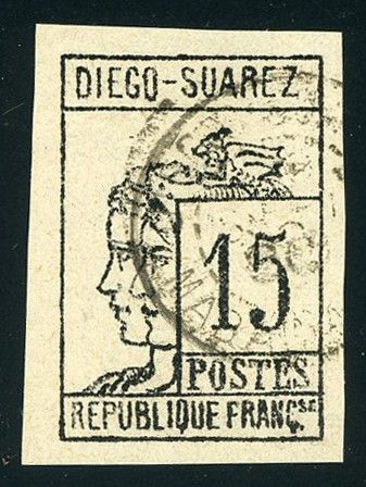 French Area : Diego-Suarez, Madagascar 8 VF Used