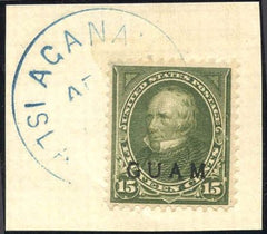 US Possessions - Guam 10 F - VF Used on Piece cv $140