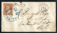 US 15L13 Local F - VF on Cover Number 11 VF but tiny flaw - Local on back cv 1000.00