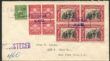 US Alaska, Ketchikan 651, 654, 658 Fancy Cancel Cover