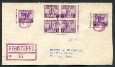 US Arkansas, Figure Five 730a Fancy Cancel Cover, Solid Numeral 5