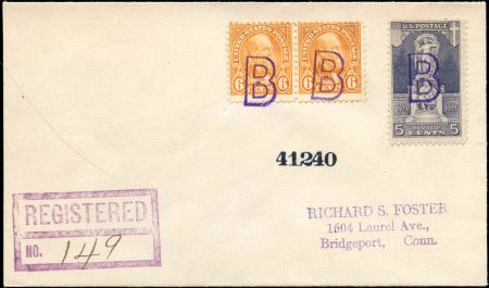 US Illinois, Braceville 558, 628 Fancy Cancel Cover, "B" Cancel