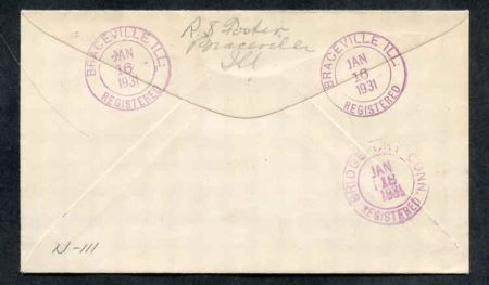 US Illinois, Braceville 558, 628 Fancy Cancel Cover, "B" Cancel