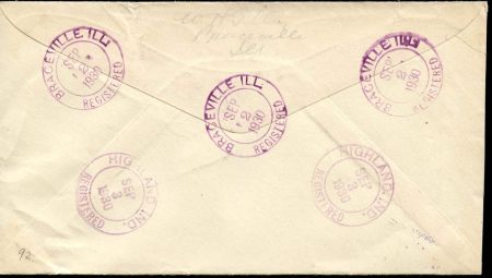 US Illinois, Braceville 560, 650, 688, U429 Fancy Cancel Cover, Solid "B" Cancel