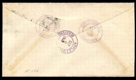 US Illinois, Chicago 556, 563, 657 Fancy Cancel Cover, "R" in Circle