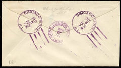 US Illinois, Chicago Ridge 557, 562, U522 Fancy Cancel Cover, "C.R."