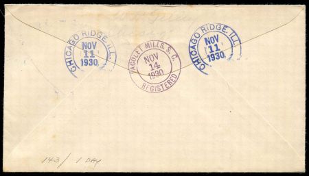 US Illinois, Chicago Ridge 552, 558, 560, 689 Fancy Cancel Cover, Peace