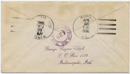 US Illinois, Wing 632, 634, 642, 651 Fancy Cancel Cover