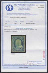 US Locals LO3 VF Mint Official Reprint, Regummed (NGAI) cv $50