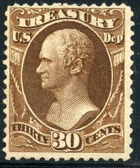 US O112 Officials F - VF Mint Unused Tiny Thin Spot PSAG Cert cv 875.00