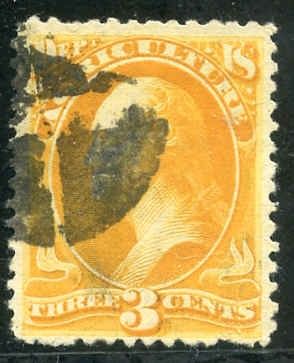 US O3 Officials F - VF Used Short Transfer at left cv listed but unpriced