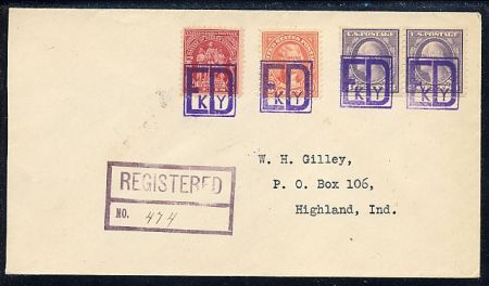 US Kentucky, Ed 493, 561, 657 Fancy Cancel Cover, ED in Box