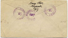 US New Jersey, Edgewater 632, 702 Fancy Cancel Cover, "R" in Diamond