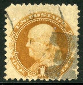 US 133 Pictorials Fancy Cancel Used F - VF UL Corner perf off cv $400