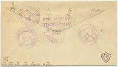 US Ohio, Troy 632, 633, 643, 653, 688, U522 Fancy Cancel Cover