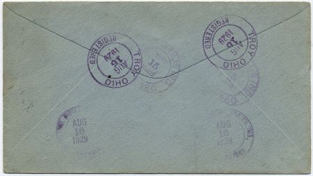 US Ohio, Troy 564, 651 Fancy Cancel Cover, Starburst