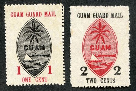 US Guam M3-4 Possessions Unused VF No Gum as issued