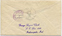 US West Virginia, Big Four 634, 635, 637, 683 Fancy Cancel Cover, "4" Cancel