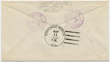 US West Virginia, Star City 724 (x6) Fancy Cancel Cover, Nautical Star