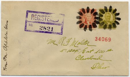 US Wisconsin, Appleton 640 - 641 Fancy Cancel Cover, Sunburst