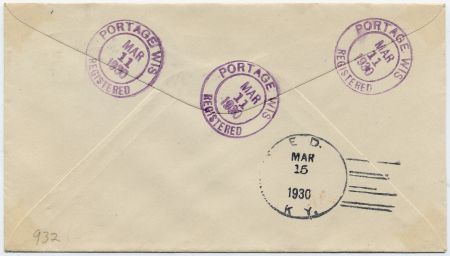 US Wisconsin, Portage 634, 638, 641 Fancy Cancel Cover