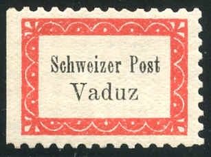 Liechtenstein Mi 1B XF/NH Botenpost