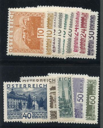 Austria 326 - 339 Mint NH VF Fresh cv $675