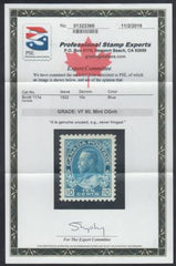 Canada 117a VF Mint NH Dry Printing PSE Cert cv $110