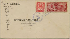 Dominican Republic 1928 Flight to Cuba Signed by Pilot B L Rowe