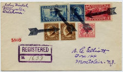 US Pennsylvania, Corry 629, 633, 637, 644, 650 Fancy Cancel Cover, Arrow