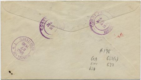 US Pennsylvania, Corry 629, 633, 637, 644, 650 Fancy Cancel Cover, Arrow