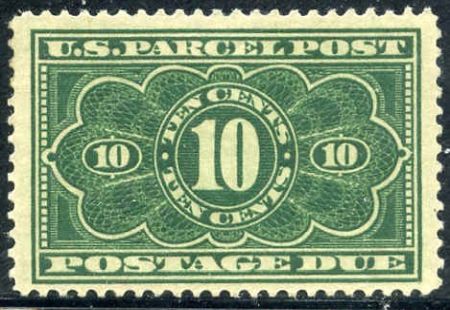 US JQ4 Parcel Post Postage Dues VF Hinged Mint Large Margins