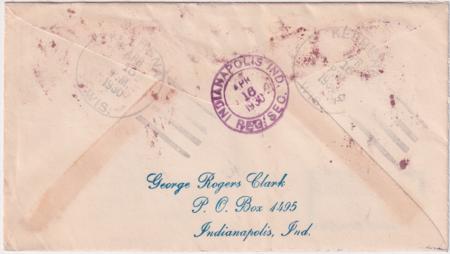 US Wisconsin, Keshena 632, 634, 642 Fancy Cancel Cover, Arrowhead