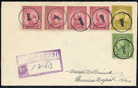 US Pennsylvania, Sharpsville 632, 640, 689  Fancy Cancel Cover