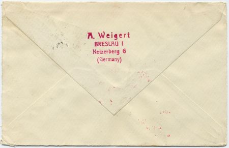 Germany 1930 Catapult Cover Europa - NY (Sep 6)