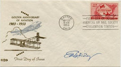 US 1953 C47 FDC Signed by Earl N. Findley, Air Pioneer