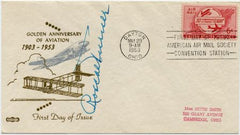 US 1953 C47 FDC Signed by Roscoe Turner, Aviator