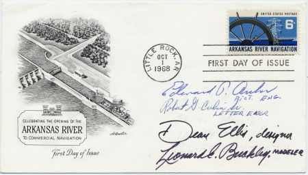 US 1358 Autographed Covers, Designer and Engravers