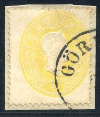 Austria 12 F - VF Used on Piece - Beautiful Color and Impression cv $35