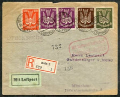 Germany 1928 Registered Berlin Early Airmail Cover