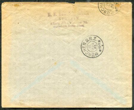 Germany 1928 Registered Berlin Early Airmail Cover