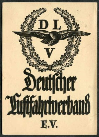 Germany 1926 Glider Flight Card for Meet