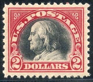 US 547 Washington / Franklin XF LH Mint Large Margins cv as 90 150.00