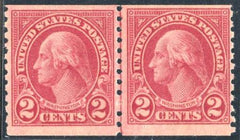 US 599a F - VF NH Line Pair - Fresh cv $1,150