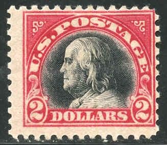 US 547 Washington / Franklin Just F LH Mint