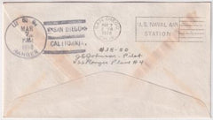 US 1938 Cover with 791 Signed by Pilot J.G. Johnson, future Admiral